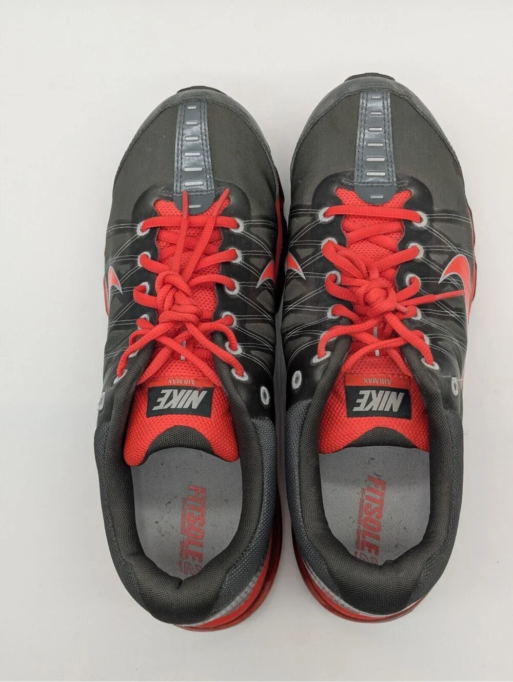 Mens Size 13 - Nike Air Max + Gray Crimson Red 486978-015 Running Shoes 2014